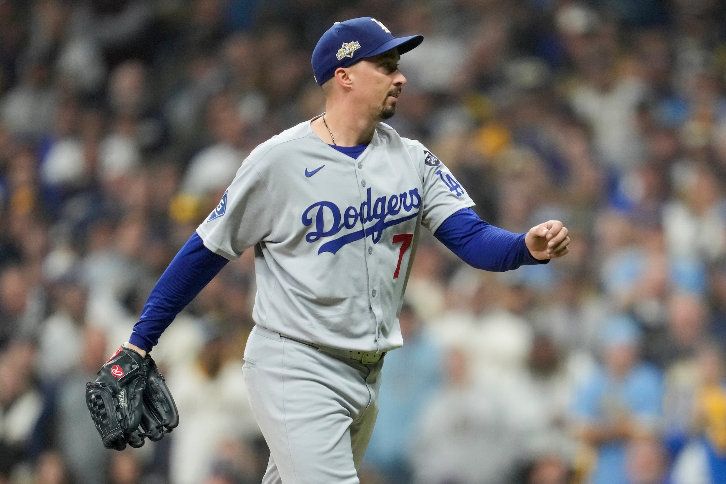 MLB: Dodgers barely hold on in 9th to beat Brewers in NLCS opener