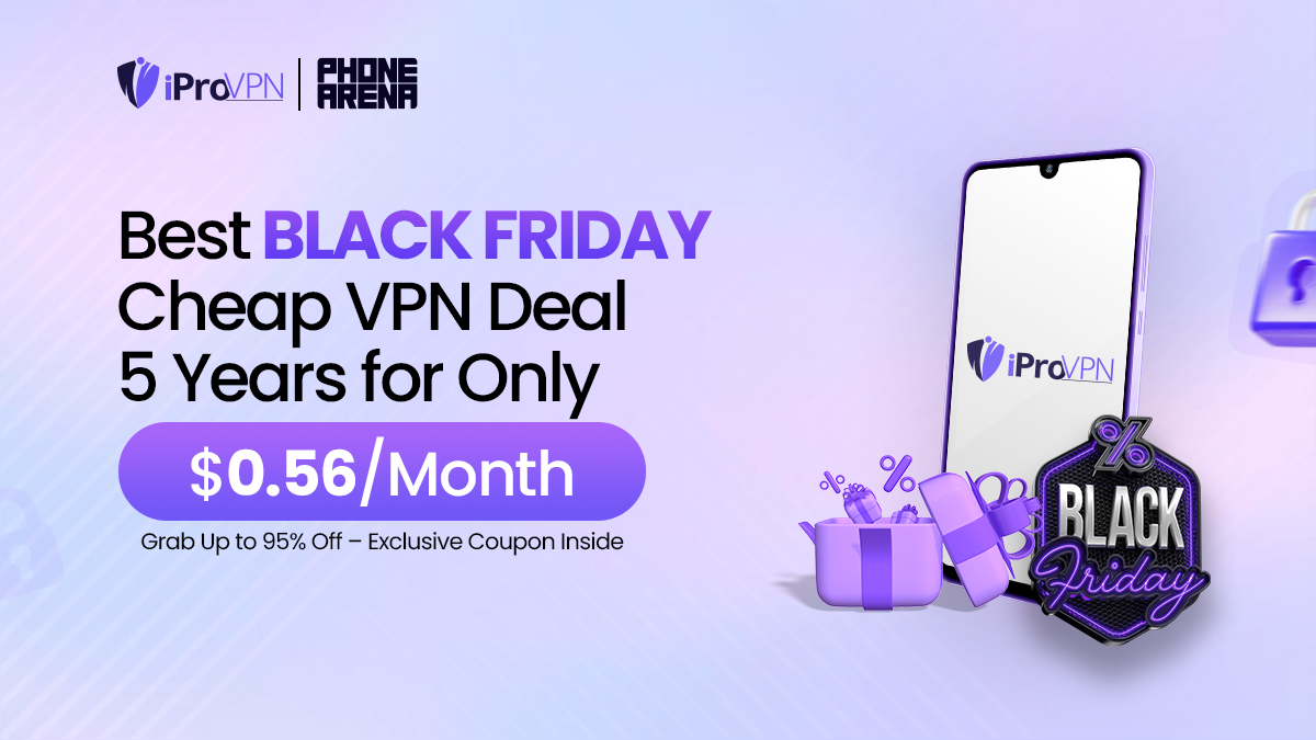 iProVPN Cheap Black Friday deal: get robust, fast VPN service for 5 years at the price of $0.56 per month!