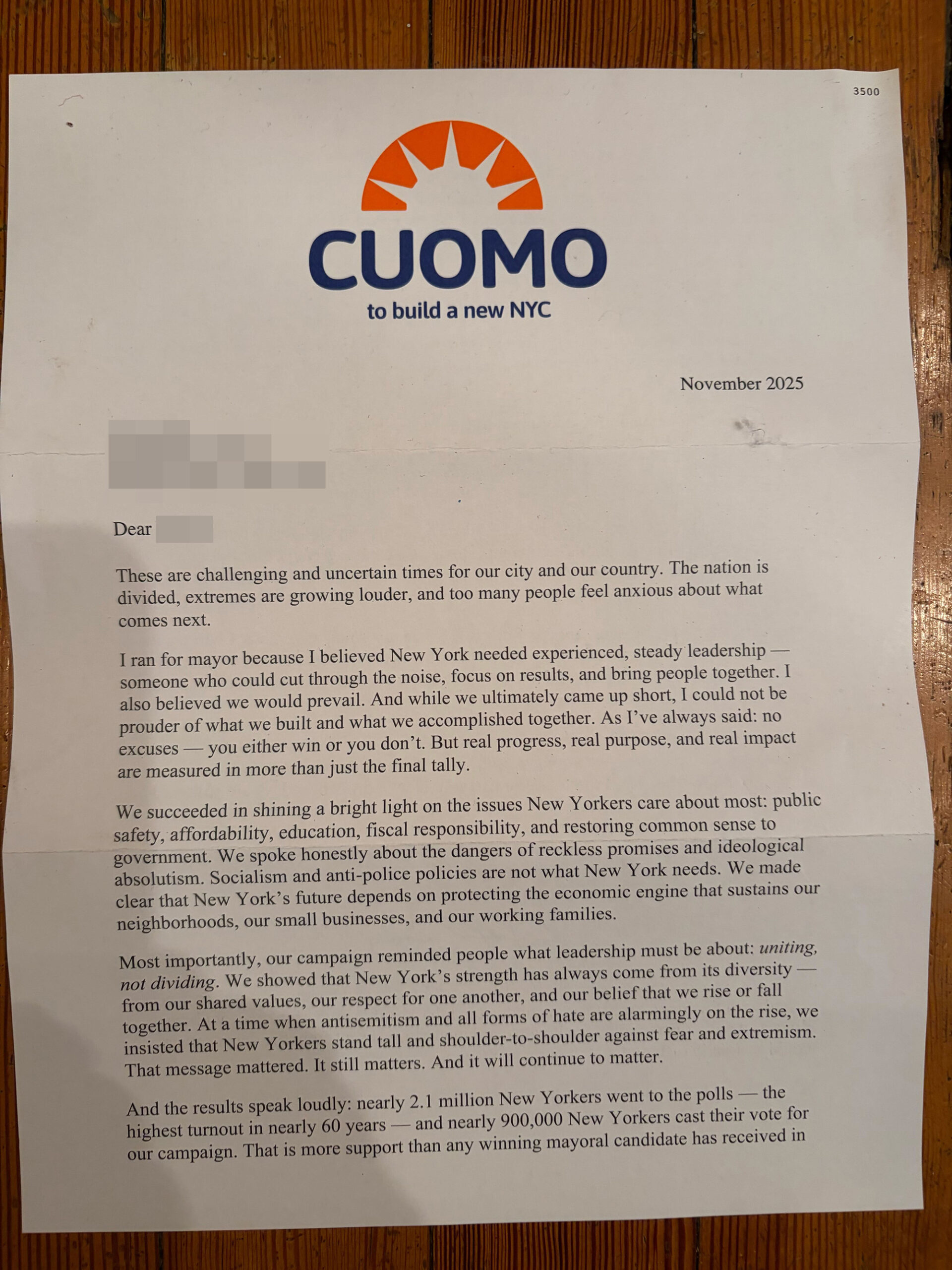 Andrew Cuomo tells donors he’s ‘not going anywhere’ as speculation swirls over another run